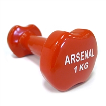 Činka na aerobic ARSENAL 1 kg - červená/vinyl