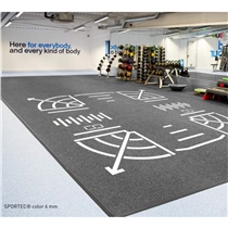 podlaha od fitness studia sportec